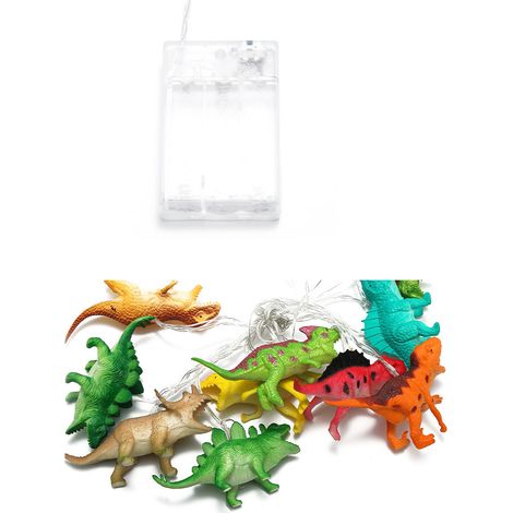 Guirlande lumineuse dinosaure 2m 10LED, lumière décorative animale élégante pour chambre, 4.5V (1/5)