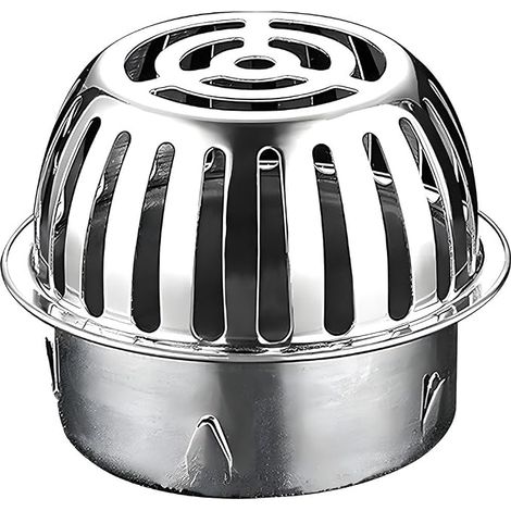 Filtres de Gouttière en Acier Inoxydable Siphon De Sol Exterieur, Protection Crapaudine de Gouttière, Protection Gouttiere Ronde Grille Goutiere (1/5)