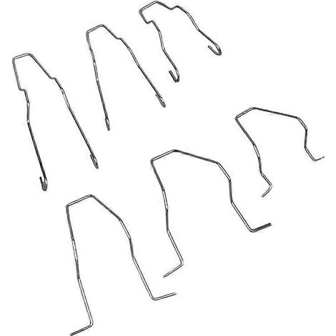 6/12 clips de fixation métalliques pour ampoules de phares H1, H3, H4 et H7 de voiture. (1/4)
