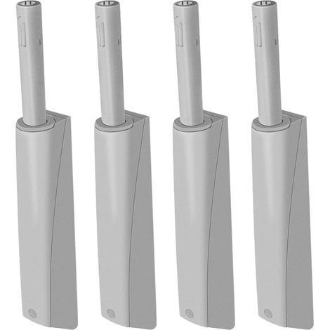 pour portes de placard coulissantes 4 loquets à ressort gris (1/5)