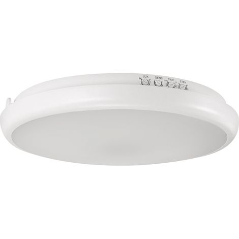 Plafoniera LED ermetica con sensore di movimento EDYTOR C MVS 15W 4000K IP65 (1/2)