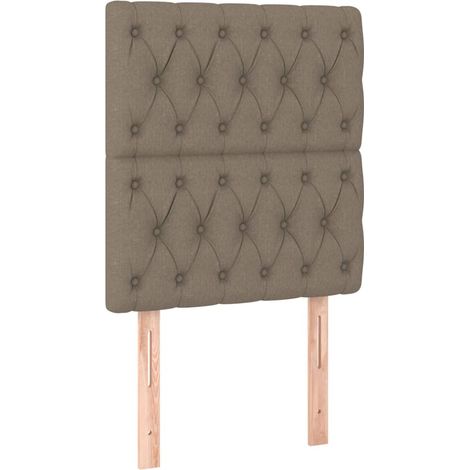 Maison Exclusive - Testiera per letto Tortora 80x7x118/128 cm Tessuto