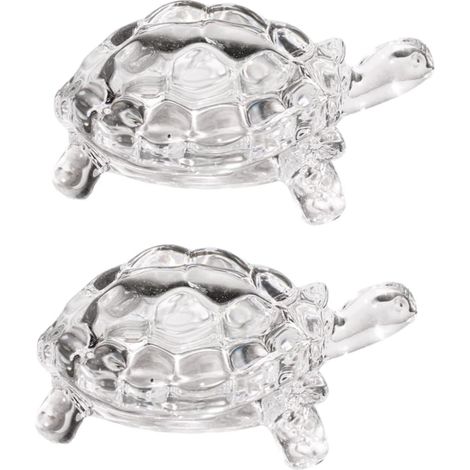 Stück Schildkrötenfigur aus Glas Dekorative transparente