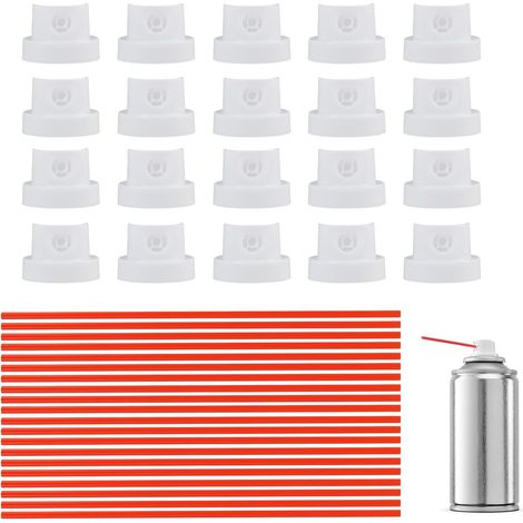 20 Pieces Spray Head, Aerosol Nozzle, Equipped with Hair Tube and Extension Straws, for Home Maintenance Work and Practical Everyday Applications (1/5)