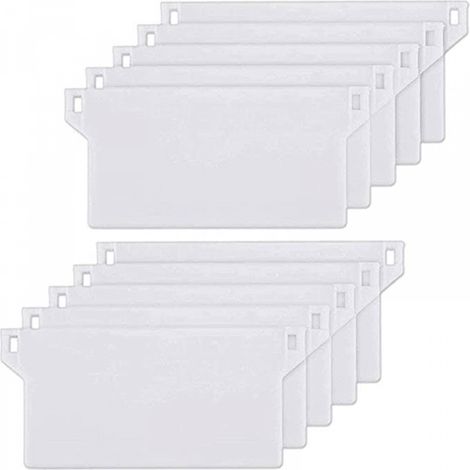 10pcs Plaque de Lestage Store Californien Poids Lest Stores Verticaux Plaque Lestage Store Lamelle Verticale 127mm Pièce Rechange (Blanche) (1/5)