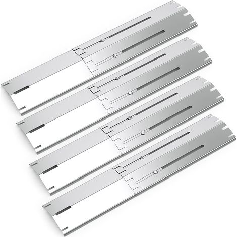 Universal Plaque chauffante 34 à 53,3 cm,Pièces réglable adaptées à la Plupart des modèles de Gril à gaz,echange Universelle pour diffuseur de Chaleur (92381-4) (1/5)