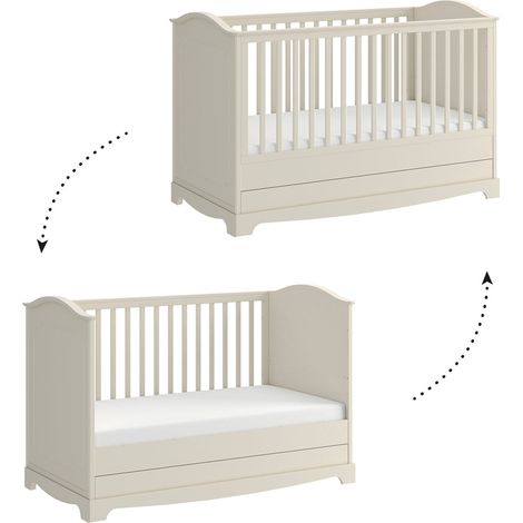 Cuna evolutiva 70x140 somier incluido Bellamy Royal Beige (1/5)