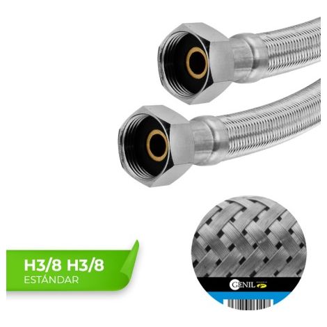 Tuyaux EPDM standard H3/8 H3/8 15 cm, lot de 10 unités (1/4)