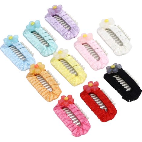 10pcs Épingle à Cheveux Animaux de Compagnie Coiffe Colorée de Toilettage Animaux de Compagnie pour Chats Chiens (1/4)