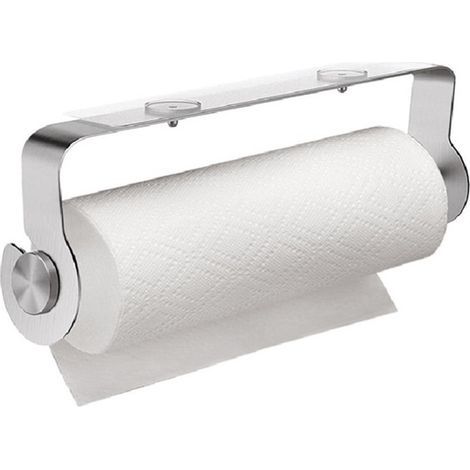 Porte essuie Tout autoadhésif Mural Support essuie Tout Acier Inoxydable Discret pour la Salle de Bain ou de Cuisine pour Les Serviettes en Papier l'aluminium Film Plastique etc (1/5)
