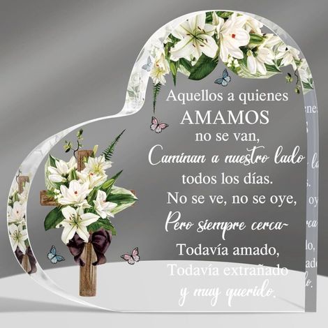 Plaque décorative cœur en acrylique à poser, cadeau pour papa maman sœur ou famille(15 cm) (1/4)