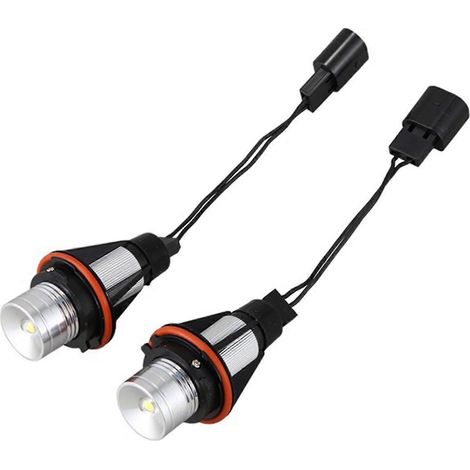 Phare antibrouillard Angel Eyes à LED blanc xénon pour BMW E39 X83 X3 E53 X5 E60 (1/5)