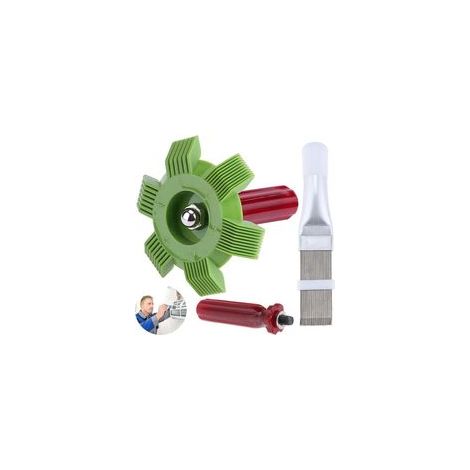 2 Pièces Peigne de Climatiseur, Peigne à Ailettes, Peigne Condenseur Climatiseur, 2 Styles Radiateur Peigne Évaporateur Climatisation Outils, Convient Aux Peignes à Ailettes de Différents Pas (1/4)