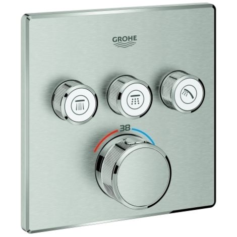 Grohe Grohtherm SmartControl Thermostat mit drei Absperrventilen,