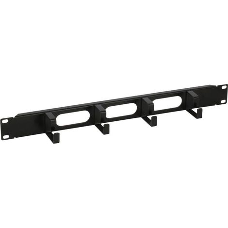 INTELLINET Pannello passacavi per Rack 19 Nero (1/4)