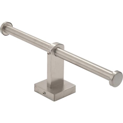 Étagère murale en acier inoxydable argentée pour salle de bain (1/5)