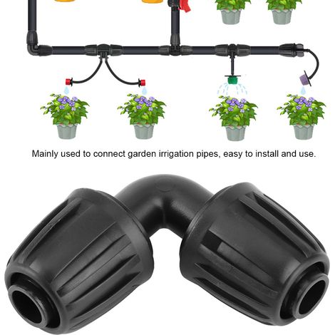 Lot de 10 raccords coudés en POM pour tuyau d'arrosage, accessoires d'irrigation agricole (1/5)