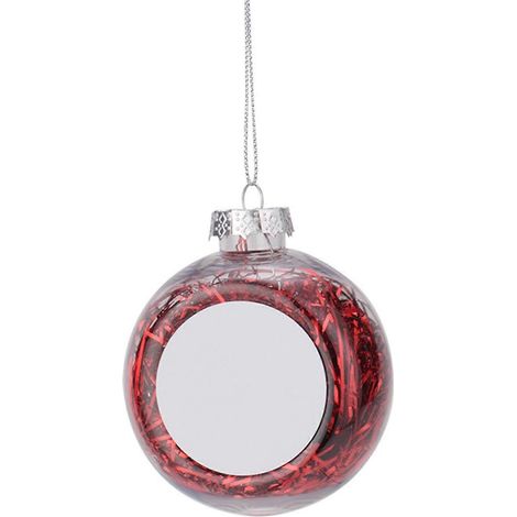 Weihnachtskugel-Anhänger zum Sublimationsdruck, geeignet für Thermotransfer-Fotodruck, festliche Heimdekoration, Neujahrsgeschenk (1/5)