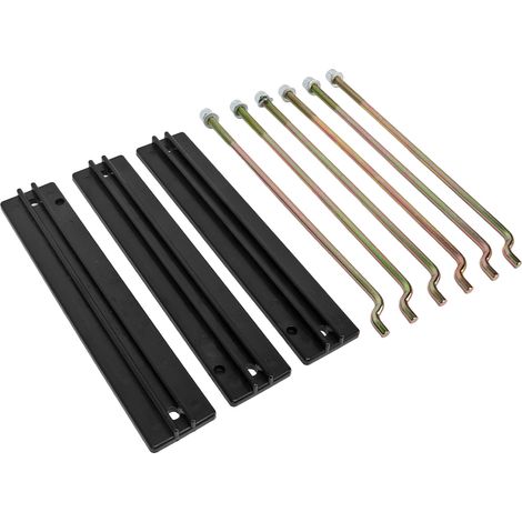Kit de plaque de fixation de batterie avec tige, rondelle et écrou 101090801, pièce de rechange pour voiturettes de golf électriques Club Car DS (1/5)
