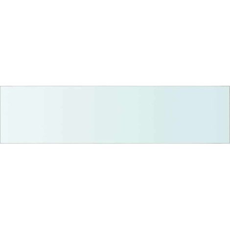 vidaXL Regalpaneel Transparentes Glas 80 x 20 cm
