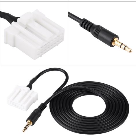 Câble audio auxiliaire adaptateur 3,5 mm Jack CD pour Mazda 2 3 5 6 2006-2013 (1/5)