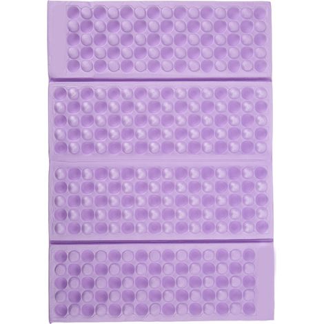 Coussin de siège pliable pour pique-nique, plage et camping, tapis assis portable en EVA violet
