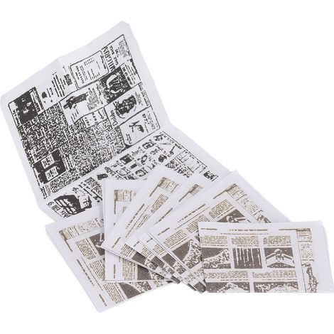 10 pièces journaux miniatures artisanaux 1/12 pour accessoires maison de poupée réalistes (1/5)