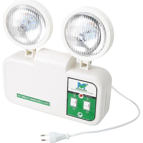 Éclairage de Secours à Double Tête, éclairage de Secours à Double Lampe 2W, éclairage de Secours à Double Tête de Lampe LED, éclairage de Sortie de Secours, éclairage de Secours (1/5)