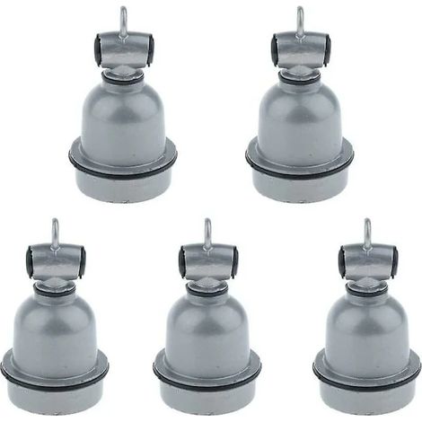 Filiyano – adaptateur pour câble – Lot de 5 douilles étanches E27 pour ampoules LED avec adaptateur pour câble. (1/4)