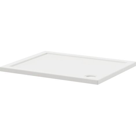 Pearlstone Slip Resistant 1000mm x 800mm x 40mm Rectangular Shower Tray (1/4)