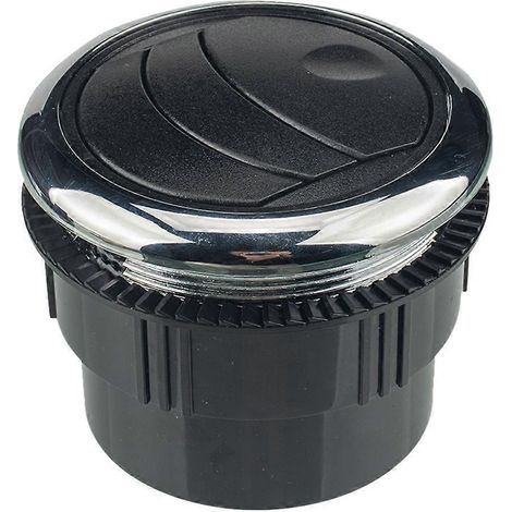 Sortie d'aération ronde pour climatisation, électroplaquée, pour camping-car, bus, voiture électrique, caravane. Diamètre : 87 mm/75 mm. Diamètre du tube : 70 mm.-8.7X8.7CM (1/2)