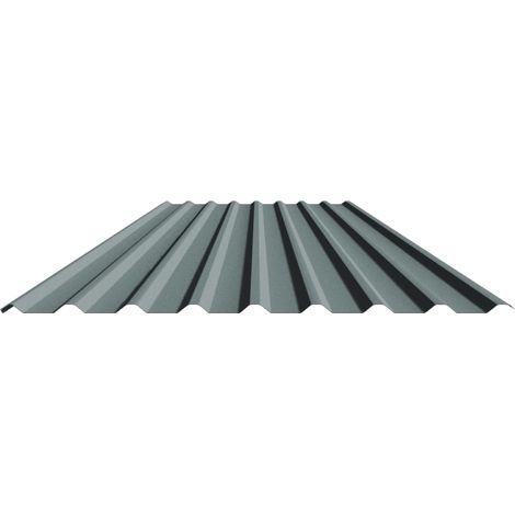 PVC-Wellenplatte 200 x 90 cm 1,4 mm schwarz (1/3)
