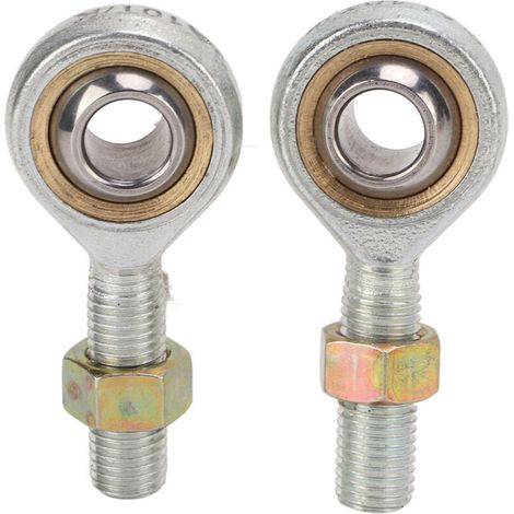 RASTKY Lot de 2 Roulements D'embout de Bielle Gauche/Droite M10 de Remplacement pour Quad modifié, Quad, Kart, avec Matériau Métallique, Adaptés aux Embouts de Bielle, Une Connexion. (1/5)
