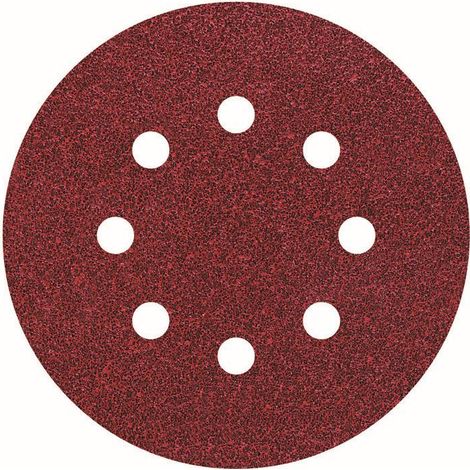 Wolfcraft Haftschleifscheiben Ø 125 mm Korund 25 Stück für Exzenterschleifer (1/2)