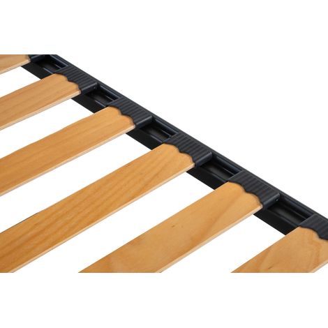 Rete singola in Ferro Smart   13 Doghe in Faggio, Doppia Traversa - Misura: 80x190 Singolo standard