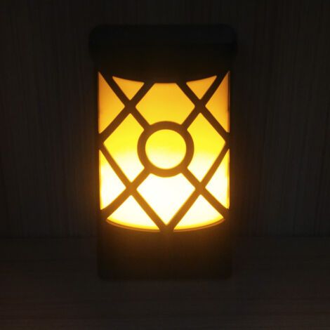 Lumière de flamme clignotante solaire extérieure, effets de flamme de 96 LED, décoration de paysage de noël, applique murale solaire (1/5)