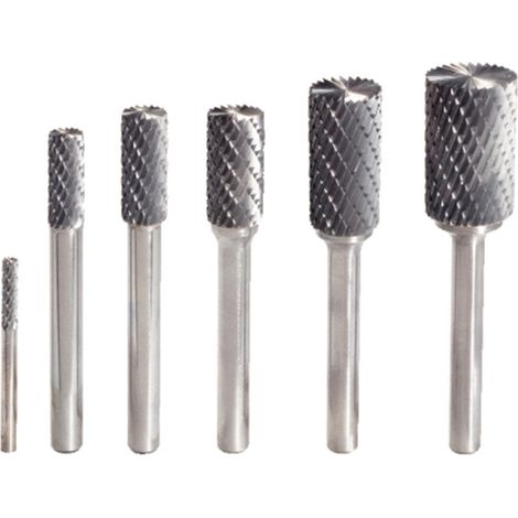 HM Zylinder-Frässtift Form A mit Stirnverzahnung, 3mm (1/4)