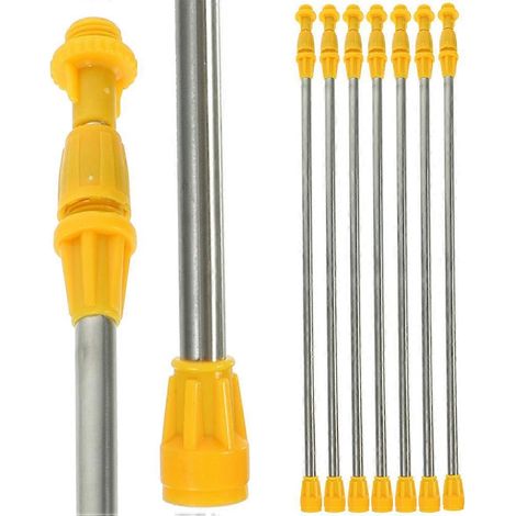 Lance de pulvérisation extensible pour jardin, en acier inoxydable, 8 pièces (1/5)