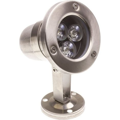 Faretto LED RGB da superficie Inox 12V 3W sommer. (1/2)