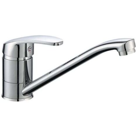 Le robinet d'eau froide et chaude vertical de cuisine à longue bouche peut faire pivoter l'évier du lavabo et le robinet à long cou (1/4)