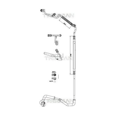 Conduite à haute/basse pression, climatisation TRISCAN 9010 16044 FORD 1769903