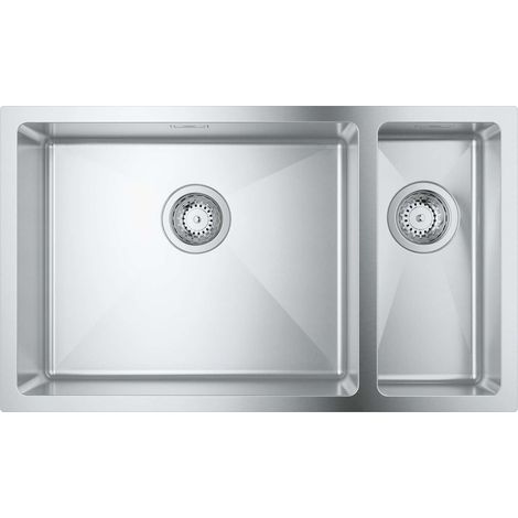 Grohe Lavelli - Lavello K700 con sistema di scarico, 76x45 cm, acciaio inox spazzolato 31575SD1 (1/4)
