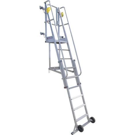 DUARIB - Échelle Aluminium Accès Dalles - Hauteur d'accès de 2 à 4,45m
