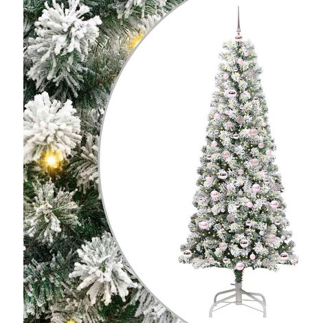 Sapin de Noël Arbre de Noël Artificiel à Branches Articulées 210 cm (1/5)