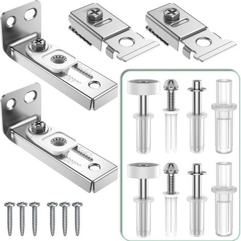 Kit de réparation de porte pliante - Lot de 2 pour porte de placard pliante coulissante, rail de 22,2 mm à 2,5 mm, y compris support de pivot supérieur et inférieur et roue de guidage.