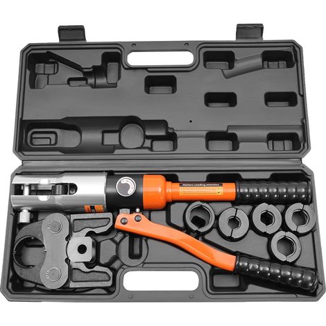 Outil de sertissage de tuyau en cuivre hydraulique, force de sertissage de 10T, prise ergonomique (1/2)