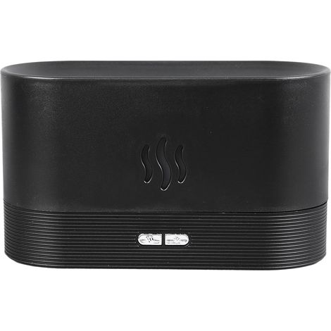 Diffuseur d'arômes USB à flamme colorée, 7 couleurs de flamme, humidificateur d'air à flamme colorée, noir (1/5)
