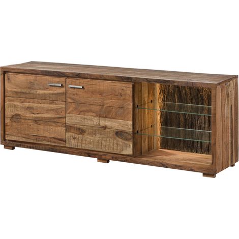 BARK 112 Mobile Tv in legno di acacia laccato / natur 175x40x63