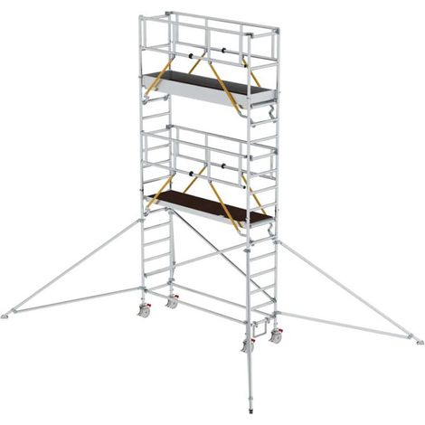 MUNK Rollgerüst SG mit Ausleger 0,75x2,45m Plattform 6,47m AH
