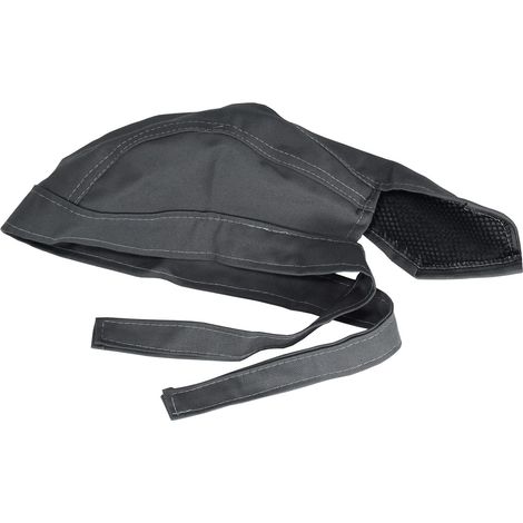 Casquette de soudage style pirate en tissu ignifugé (Couleur grise) pour soudeurs - Compatible avec masque de soudage - Équipement de sécurité pour protection de la tête (1/5)